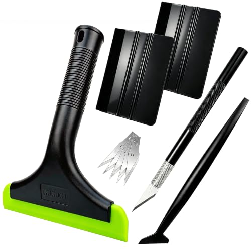 CARTINTS Install Window Film Tint Squeegee Kit, with 7.5in Long Glass Wiper, 4IN Wrap Applicator, Cutter & Blades, Micro Squeegee