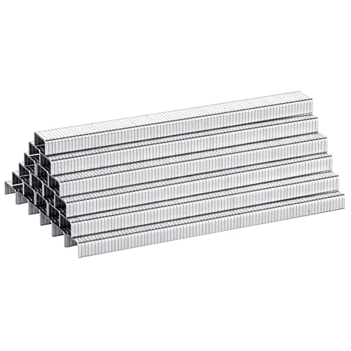 meite T50 Heavy Duty Staples, 1/4 Inch Galvanized T50 Staples for Staple Gun, 20 Gauge 3/8 Inch Crown Staple for Upholstery, Construction, Furniture (1 Case) - size: 1/4 Inch, style: 1 Case (30 Packs)