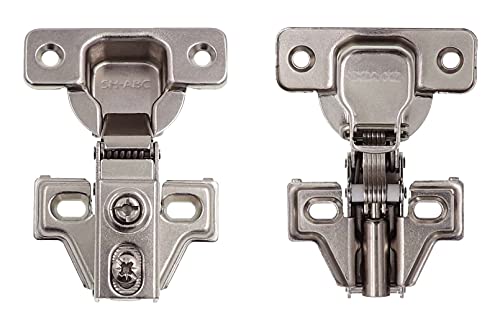 DecoBasics 5/8" Overlay Full Overlay Soft Close Cabinet Hinges for Kitchen Cabinets (10 PCS)- 105° Face Frame Concealed Cabinet Door Hinge -3 Way Adjustability Matching Screw & Easy Installation