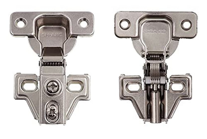 DecoBasics 5/8" Overlay Full Overlay Soft Close Cabinet Hinges for Kitchen Cabinets (10 PCS)- 105° Face Frame Concealed Cabinet Door Hinge -3 Way Adjustability Matching Screw & Easy Installation