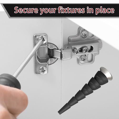 30 Pcs Wood Anchor Stripped Screw Hole Repair Kits, Door Hinge Hole Repair