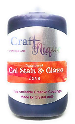 CrystaLac, CraftNique Water Based Gel Stain & Glaze (4 oz, Java) - color: Java