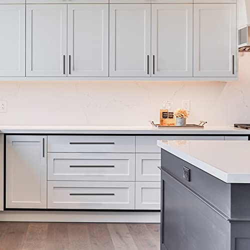 Amerdeco 15 Pack Matte Black Cabinet Pulls 5" - color: Matte Black, size: 5" hole center