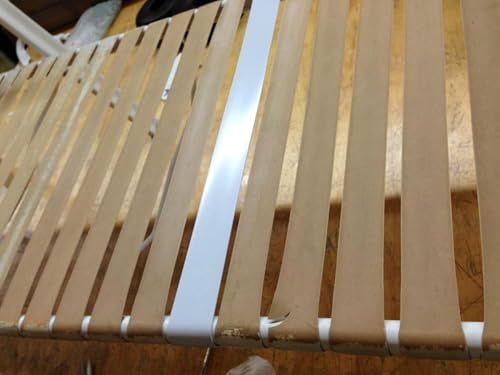 1.5" Vinyl Straps for Patio Chairs Repair Kit Lounge Patio Chair Repair Strapping Outdoor Patio Furniture Repair 20' Matte Finish (White) + 20 Rivets! - color: White