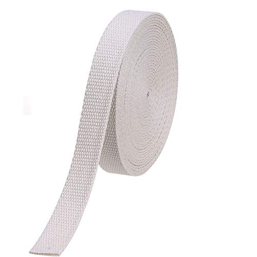 COTOWIN 3/4" Wide Thick Heavy Cotton Webbing，6 Yards (Natural, 3/4") - size: 3/4"
