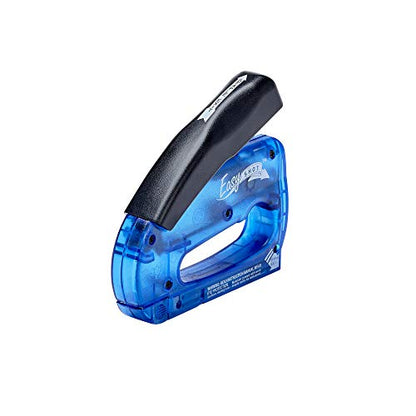 Arrow 5650DTB-6 Easy Shot Staple Gun, Manual Stapler for Decorating and Crafts, Includes Stapling base and 400 JT21 Staples, Blue - size: 1 Pack