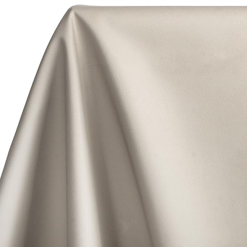 Meneng Gray Marine Vinyl Fabric: 54"x36" Faux Leather for Upholstery - color: Gray, size: 1Yard（54"x36"）