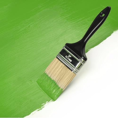3 inch Flat Paint Brushes,Paint Brush Professional Paint Tools - color: Black 6 Pack