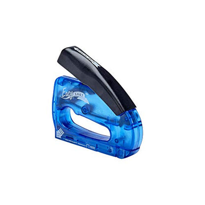 Arrow 5650DTB-6 Easy Shot Staple Gun, Manual Stapler for Decorating and Crafts, Includes Stapling base and 400 JT21 Staples, Blue - size: 1 Pack