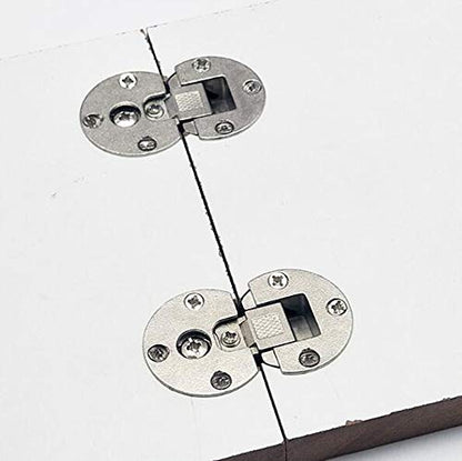 WANLIAN(2 Pieces)-90 Degree Page Turning axis Adjustable Cabinet Door Concealed Hinge Special Table Drop Down Hinge Flush Hinge