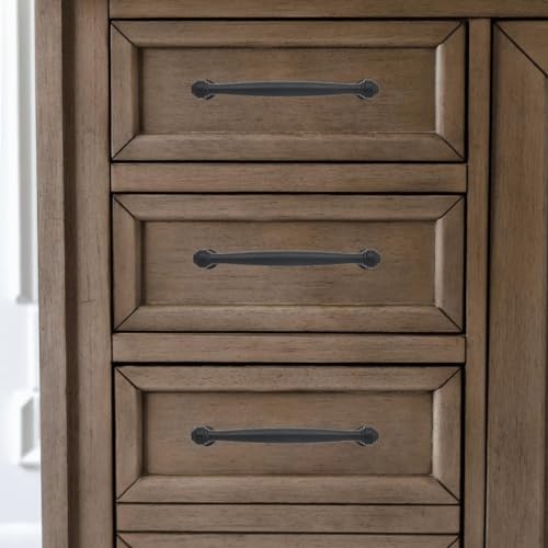 khtumeware 20 Pack 5 Inch(128mm) Black Cabinet Pulls Black Kitchen Matte Black Cabinet Handles Kitchen Cabinet Hardware for Cupboard Drawer Handles Dresser Pulls - color: Black, size: 5 Inch(128mm) Hole Center