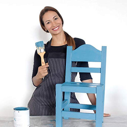 Chalk Wax Paint Brush Bundle - 5 Multi-Sized Brushes for Detailed Furniture Painting & Waxing, Compatible with Annie Sloan and Fusion Mineral Paints, Perfect for Milk Paint and Soft Wax Applications