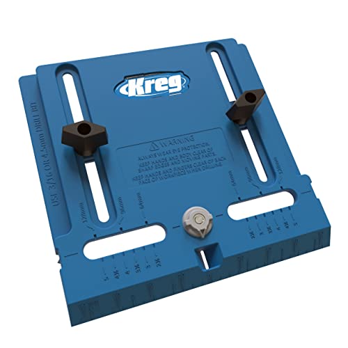 Kreg Cabinet Hardware Tool Kit – Cabinet Door Mounting, Concealed Hinge, Drawer Slide (2-Pack) & Pull Jig – All-in-One Installation Set