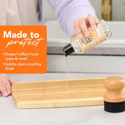 CLARK'S Food Grade Mineral Oil 8 oz, Butcher Block Conditioner - Unscented - style: Unscented - 8 Oz