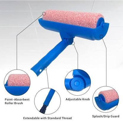 Nichiyo 10 Inch Ceiling Paint Roller with Shield & Adjustable Head - color: EL01160