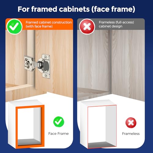 Satin Nickel Soft Close Cabinet Hinges,3/4 Inch Overlay,60 Pack (30 Pairs) - size: 3/4 inch Overlay