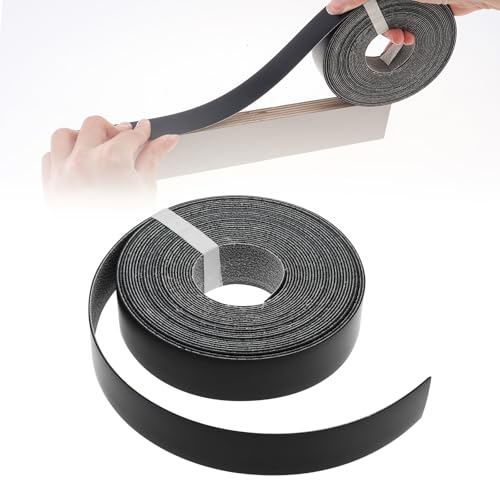 7/8 inch * 25 Ft PVC Edge Banding Hot Melt Adhesive Veneer Edging Black - color: Black, size: 7/8 inch * 25 ft (2.2 cm * 7.6M)