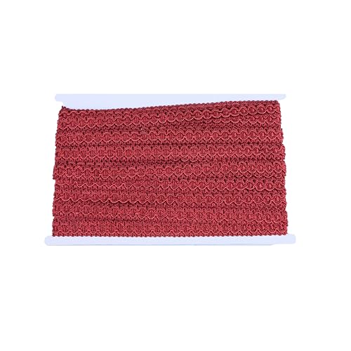10 Yard 0.7 Inch Gimp Braid Trim, Wine - color: Wine