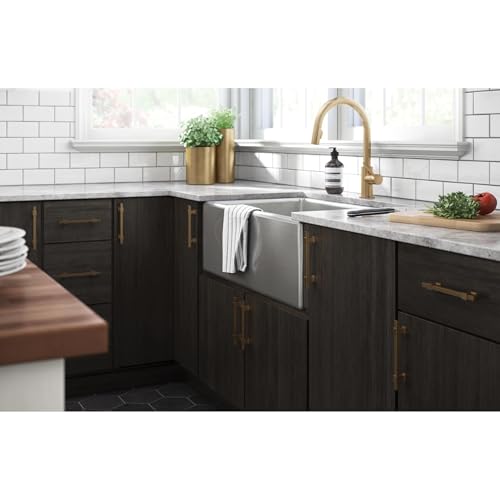 Franklin Brass 5 Pack Champagne Bronze Gold Cabinet Handles Adjustable Drawer Pulls for Kitchen Cabinet Knobs Dressers and Cupboards 1-3/8 to 6-5/16 inch (35–160mm) Hole Center | Adjusta-Pull™ - color: Champagne Bronze, size: 1-3/8" to 6-5/16"