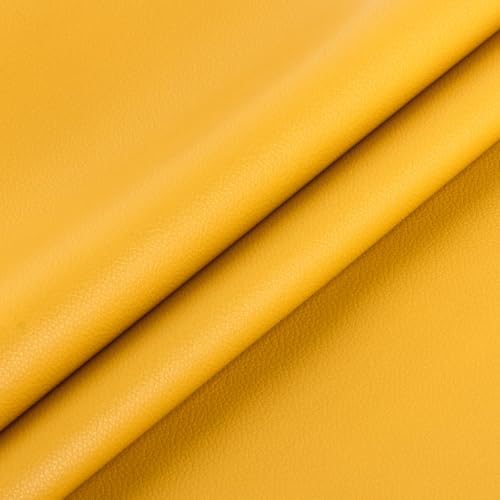 Marine Vinyl Faux Leather,12"X54" Boat Auto Upholstery DIY Projects (Yellow, 12"X54") - color: Yellow, size: 12"X54"