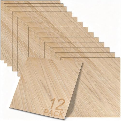 GSCIT Club 12 PCS Maple Wood Veneer, 8 inch x 8 inch Wood Edge Banding Pre-glued Flexible, Veneer Tape Banding for Cabinet Repair Furniture Restoration - color: Maple Veneer, size: 8"x 8" x 12PCS