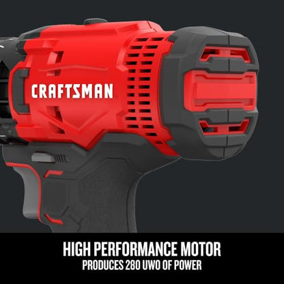CRAFTSMAN V20 Cordless Drill/Driver Kit, 1/2 inch, Battery and Charger Included (CMCD700C1) - style: 20V MAX Drill Kit
