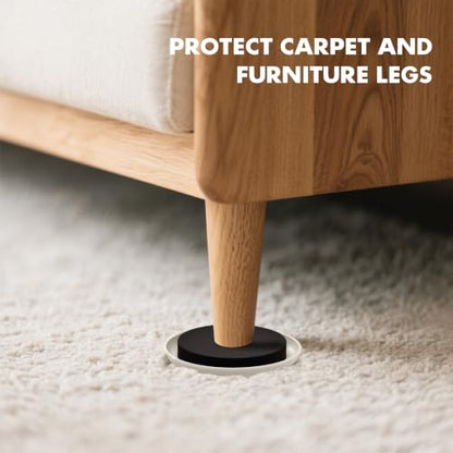 8-Pack Furniture Movers Sliders for Carpet & Hardwood Floors, Save 80% Effort Safely and Easily, The Glide Tool Set for Heavy Furniture and Appliances, Reusable Moving Pads (8 Plastic 4.75" Sliders) - size: 8 Plastic 4.75" Sliders