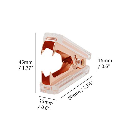 Rose Gold Staple Remover Staples Puller Removal Claw Tool - color: Rose Gold