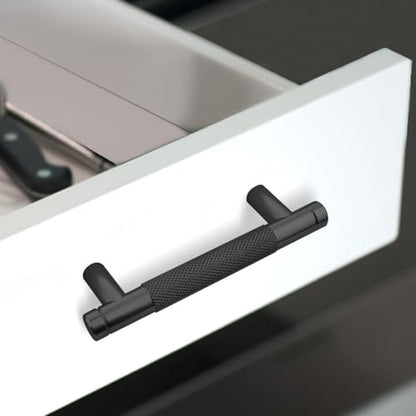 12 Pack 3 Inch 76 mm Black Barrel Cabinet Pulls Cupboard Aluminum Handles Drawer Pull Cabinet Handles Cabinet Handles (12 Pack, Black, 3 Inch) - color: Black, size: 3 Inch