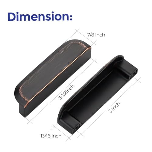 Ravinte Cabinet Pulls Cabinet Handles 3 Inch Oil Rubbed Bronze 10 Pack - color: Oil Rubbed Bronze, size: 3 Inch Hole Center