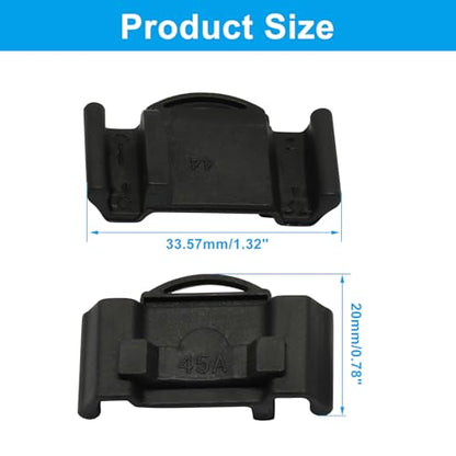 20 Pcs Drawer Track Guide, Plastic Slide Bumper End Stopper, Black