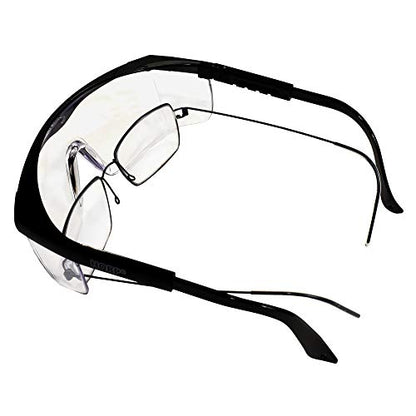 HQRP Protective Safety Glasses/Goggles (Pack of 4) for Wood Metal cutting, Chipping, Grinding, Sanding, Polishing, Soldering, Machining