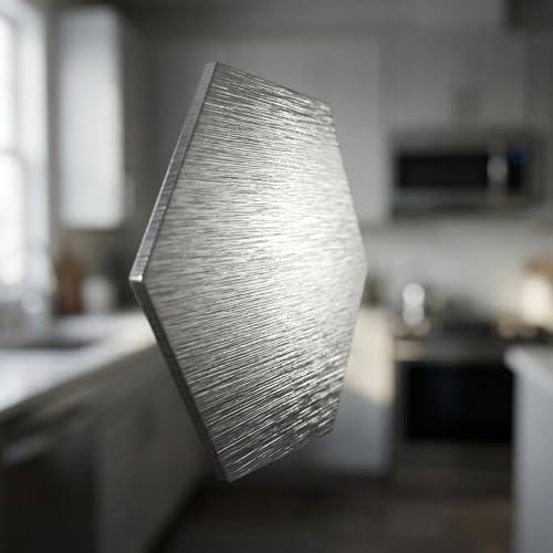 Mosaic Wall Sticker, 13.4x11 Inch, Silver, 10 Pack - color: Silver1