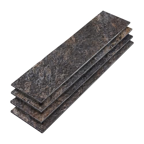 40-Sheet Flexible Stone Peel and Stick Backsplash Tile, 3" x 11.8" Oxide MCM Modified Clay Material Wall Covering, Subway Texture Self-Adhesive Wall Tiles for Kitchen Bathroom Fireplace - color: Oxide