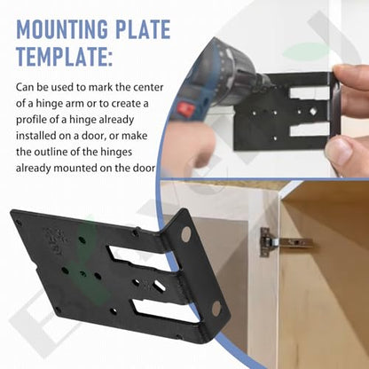 Mounting Plate Template for Bl-um Marking Location On Cabinet Side Panels
