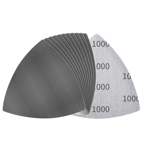 12 Pcs Detail Sander Sandpaper, 1000 Grit Triangular Sandpapers - size: 1,000 Grit