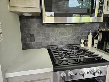 2026 New Upgrade Peel and Stick Backsplash Tile, Peel and Stick 11.34" X 11.57" Wall Tile for Kitchen, Bathroom, Fireplace, Laundry (Dark Rock, 10 Packs) - color: Dark Rock