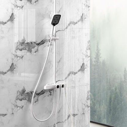 10pcs Thick Marble Peel and Stick Waterproof Wall Panels,Heat-Resistant Backsplash Tile, 23.6"x11.8" PVC Foam Wall Sticker for Kitchen,Living Rooms,TV Walls,Grey White (Not Real Tile 19.4Sq. Ft.) - color: Grey White 1, size: 23.6" x 11.8" x 2.5MM x 10Pack