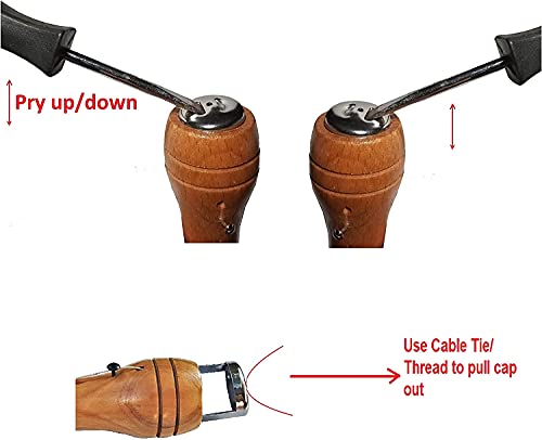 Swift Stitch Hand Sewing Awl Kit Leather Canvas Repair Saddles Coat Seat (Non-Waxed Beige Thread)