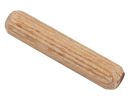 100-Piece Fluted Dowel Pins - 1/4" x 1-1/2" Premium European Beechwood - Kiln-Dried Hardwood Connectors for Furniture, Joinery & DIY Crafts - size: 1/4" x 1 1/2"