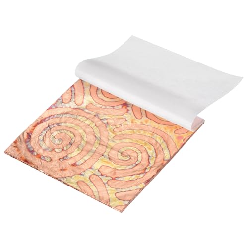 MECCANIXITY 5 Sheet Gold Leaf Sheets, 5.5"x5.5" Imitation Gold Foil Sheets Variegated Booklet Paper for Crafts, Picture Frames, Nails and DIY Arts Decoration,Bronze Auspicious Clouds - color: Bronze Auspicious Clouds