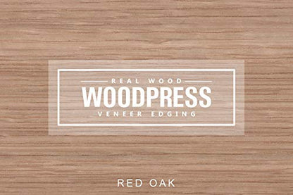 Real Red Oak Wood Veneer, US Letter Size, Pack of 6 Sheets - style: Red Oak