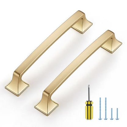 30 Pack Kitchen Cabinet Handles 5 Inch Champagne Bronze Cabinet Pulls - color: Champagne Bronze, size: 5 Inch Hole Centers