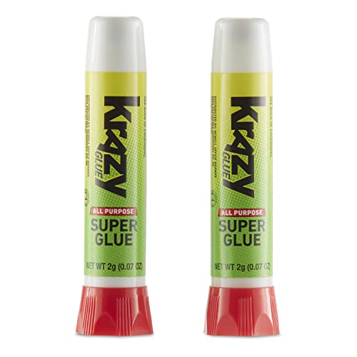 Krazy Glue All Purpose Super Glue, Precision Tip, 2 Grams, 2 Count (Pack of 2) - size: 2 Count (Pack of 2)