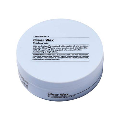 J Beverly Hills Clear Finishing Wax with Castor Oil, 2.5 Oz