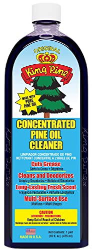 King Pine Concentrated Pine Oil, Multi-Surface Cleaner, Industrial Strength, Original Black (8 Fl Oz) - size: 8 Fl Oz (Pack of 1)