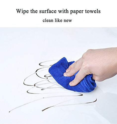 CiCiwind Contact Paper Clear Glossy Self Adhesive Film Covering Removable Protective Film Contact Paper Shelf Drawer Liner Transfer Tape Roll 17.7" x 9.8' - size: 17.7"W x 118"L