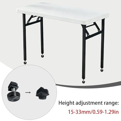 8-Pack Adjustable Furniture Leveling Feet, 30x30mm Square Insert - size: 30x30mm