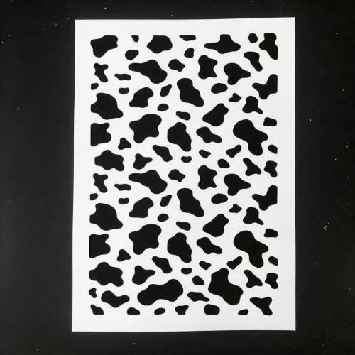 TIAMECH A4 Reusable Cow Print Stencil for Painting - color: Cow Print
