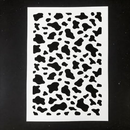TIAMECH A4 Reusable Cow Print Stencil for Painting - color: Cow Print